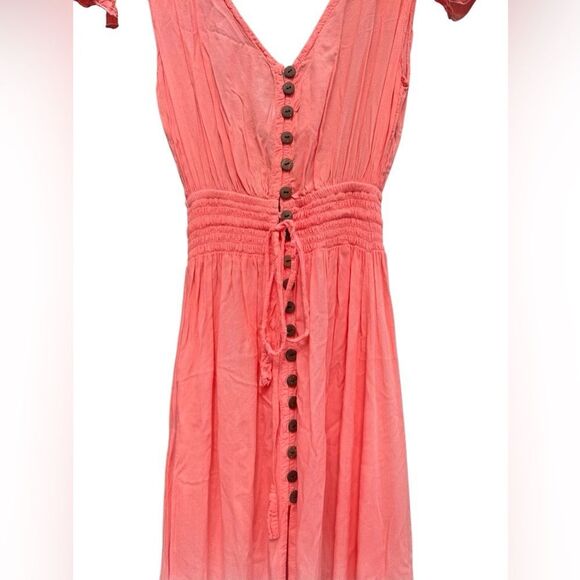 Tiare Hawaii New Moon Maxi Dress in Dusty Rose & White Gradasi Size XS - Picture 7 of 12